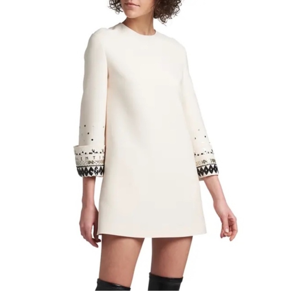 Valentino Dress with sequin Sleeves